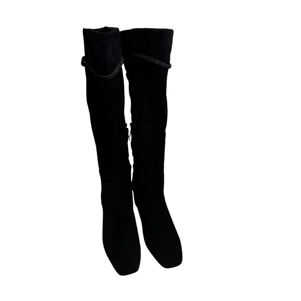 Sam Edelman Lyla Women's Boots Black‎ Suede 7.5 Wide Calf New